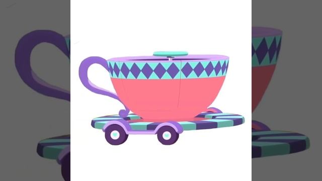 Bubble Guppies Alison in Wonderland Cup in a Car смотреть онлайн