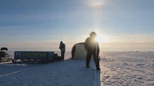 ЗИМНЯЯ РЫБАЛКА С КОМФОРТОМ. ОЗЕРО ЧАНЫ. КАРАСЬ