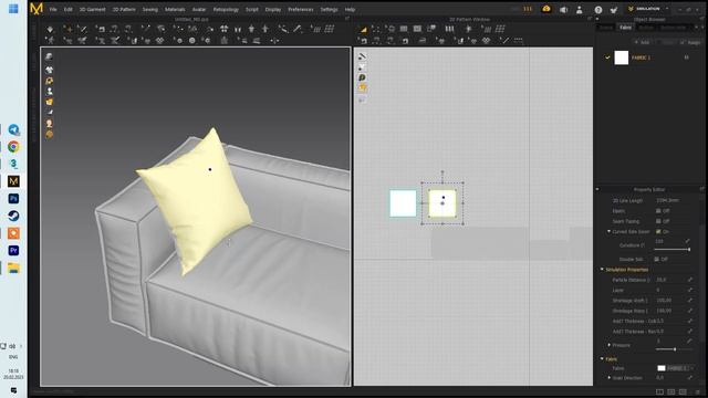 Plus poufy sofa modeling in 3Ds Max and Marvelous Designer смотреть онлайн