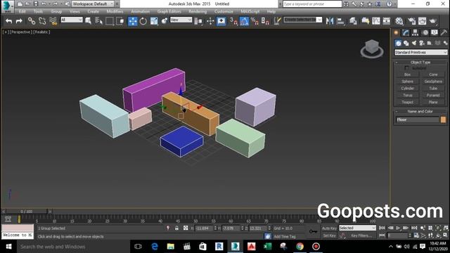 6 - 3ds max tutorial | Angle Snap Toggle and Group смотреть онлайн