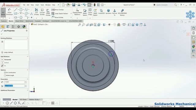 How to design a Rotor Shaft #108| Industrial design | |SolidWorks| @DesignWithAjay смотреть онлайн