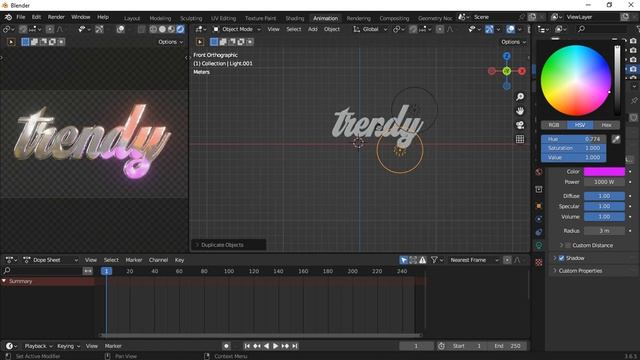 Blender 3D Text Design Blender Tutorial смотреть онлайн