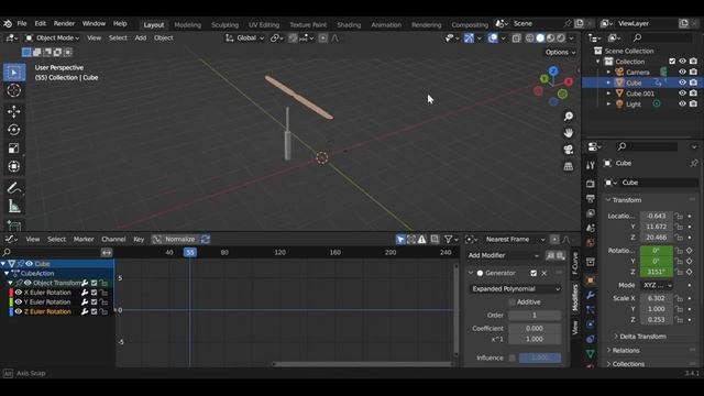 Automatic Rotation & Shake ( Noise ) Animation | Blender 3D смотреть онлайн