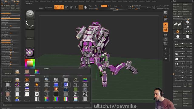 049 ZBrush Material Properties смотреть онлайн