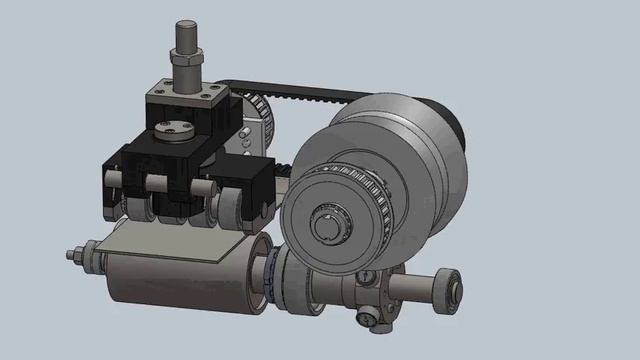 Alimentador Mecánico de Banda (SolidWorks 2010 Animation) смотреть онлайн