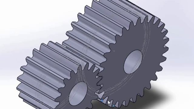 Helical Gears - Design training in SolidWorks software - www.mkmengineer.com смотреть онлайн