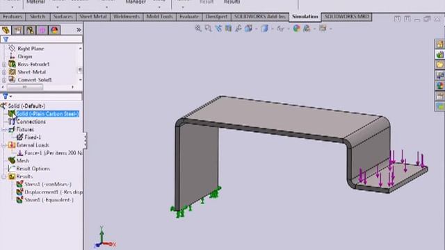 13.Solid mesh Vs Shell mesh in solidworks смотреть онлайн