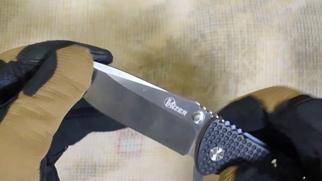 Video review Kizer Cutlery Ki5404A1 Titanium Frame lock knife. смотреть онлайн