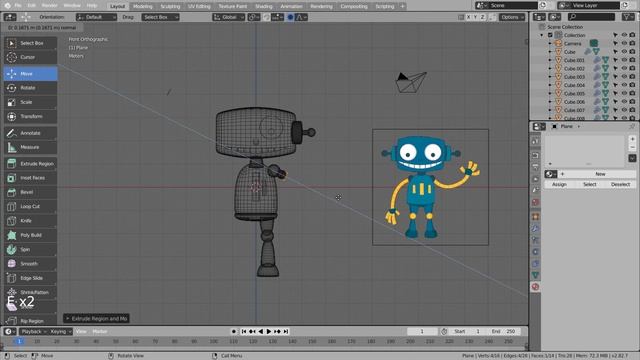 Modeling a robot - Blender Tutorial смотреть онлайн
