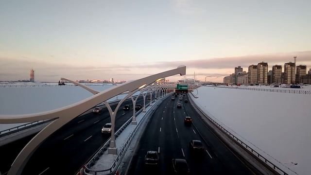 Вид на север с моста ул Мичманская смотреть онлайн
