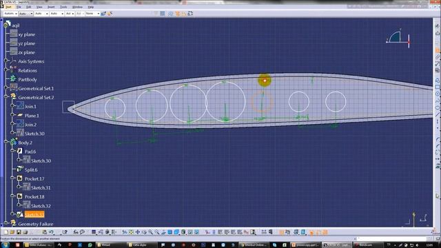 Wing Structure with POWERCOPY in Catia v5 смотреть онлайн