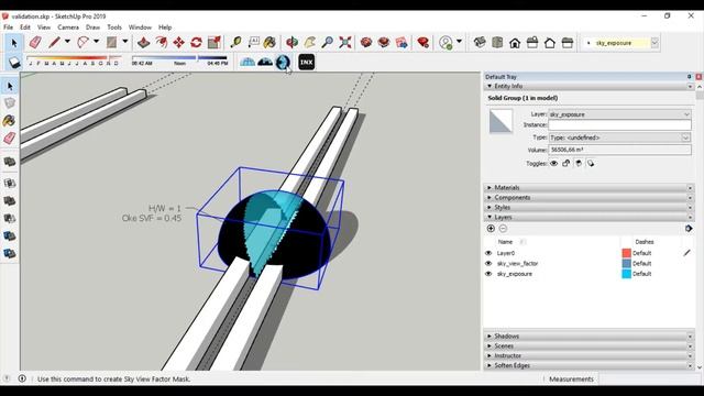 Sky View Analysis for Sketchup - Validation смотреть онлайн
