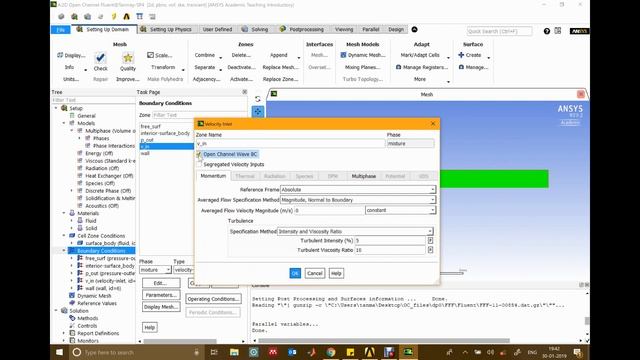 Simulation of open channel flows in ANSYS Fluent | 15 | Implementing the CFD Basics смотреть онлайн