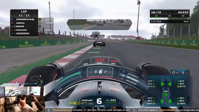 F1 22 - BIGAPE Triple Overtake On The Last Lap 😎
