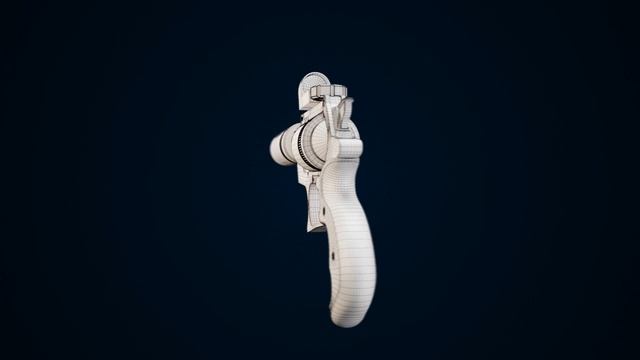 Sci-Fi Gun made in Blender (Render & Wireframe) смотреть онлайн