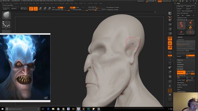 ASMR Zbrush - Soft Spoken Sunday sculpting - Hades Disney! смотреть онлайн