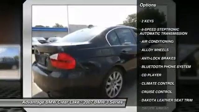 2007 BMW 3 Series at Advantage BMW Clear Lake in League City 7PA89804 смотреть онлайн