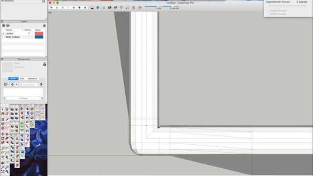 How to draw Chair on SketchUp / Interior part-03 смотреть онлайн
