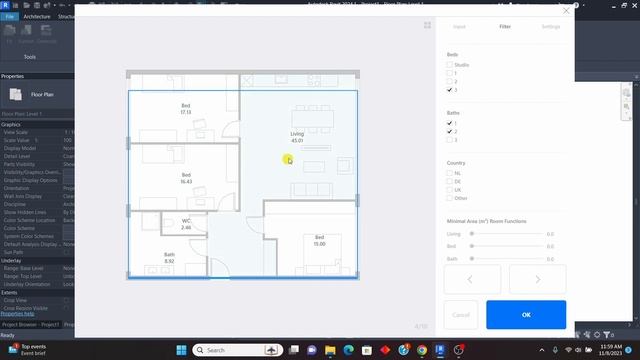 AI in Revit || Automatic Floor plans using PlanFinder. смотреть онлайн