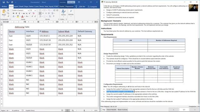 11.10.1 Packet Tracer - Design and Implement a VLSM Addressing Scheme смотреть онлайн