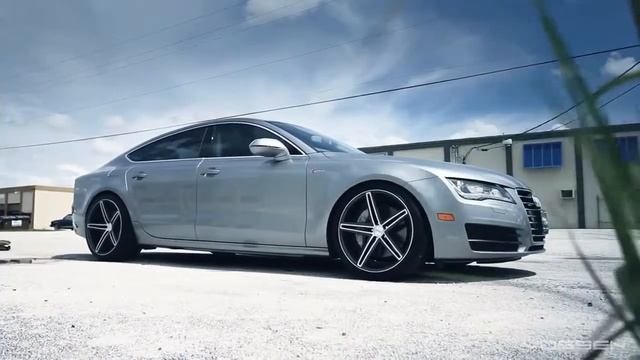 Audi A7 on 20' Vossen VVS CV5 Concave Wheels Rims смотреть онлайн