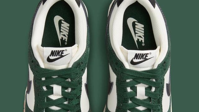 Nike Dunk Low Green Snakeskin смотреть онлайн