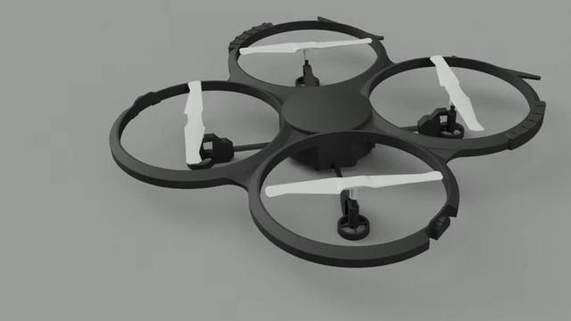 Autodesk Fusion 360 Turntable 3 Quadcopter - UDI U818A Drone смотреть онлайн