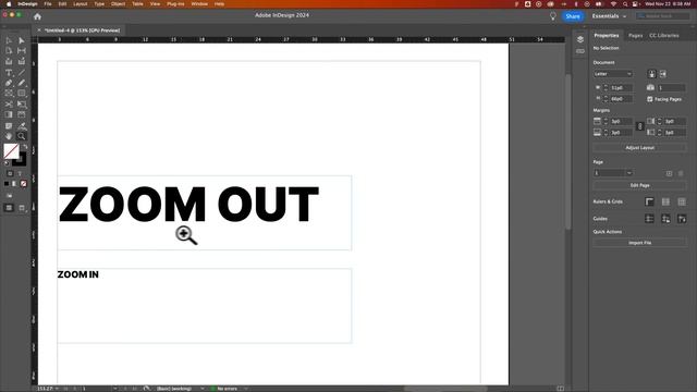 How to Zoom In & Out in InDesign смотреть онлайн