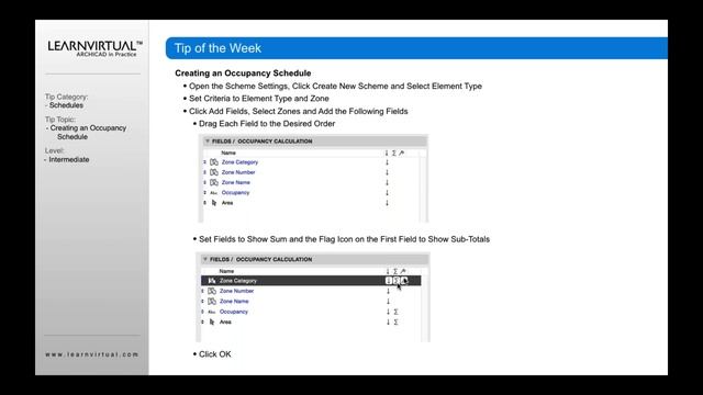 Creating an Occupancy Schedule in ARCHICAD смотреть онлайн