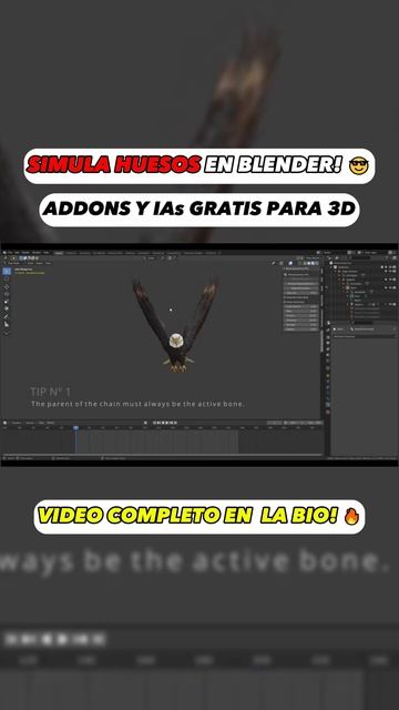 Como CREAR SIMULACION de HUESOS en BLENDER! 🤯 смотреть онлайн
