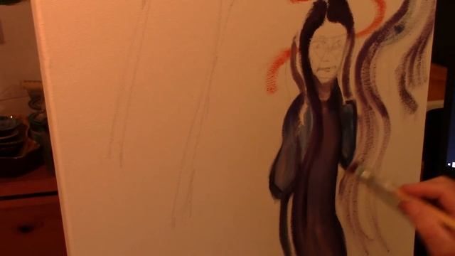 Paint in the Style of Edvard Munch: Cry of Nature, Portrait of Greta Thunberg #art смотреть онлайн
