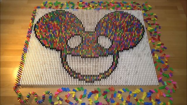 DEADMAU5 MADE FROM 4,300 DOMINOES | Domino Art #21 смотреть онлайн