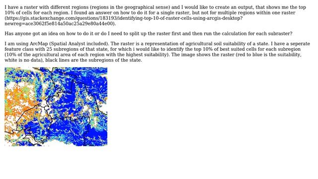 GIS: Identifying top 10% of cells from raster for number of regions using ArcMap смотреть онлайн