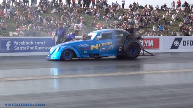 6000BHP VW BEETLE FUNNY CAR - NITRO BUG смотреть онлайн