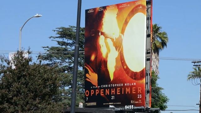 Christopher Nolan Oppenheimer Billboard Los Angeles California USA July 14, 2023 смотреть онлайн