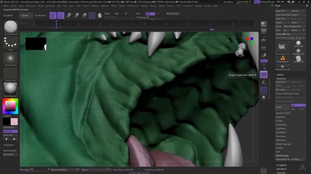 Zbrush - Shark Dragon - Time-lapse смотреть онлайн