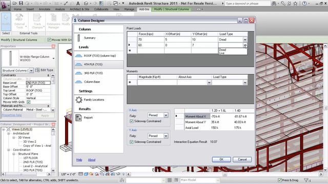 Autodesk Revit Structure 2011 Subscription Advantage Pack: Gravity Column Analysis смотреть онлайн