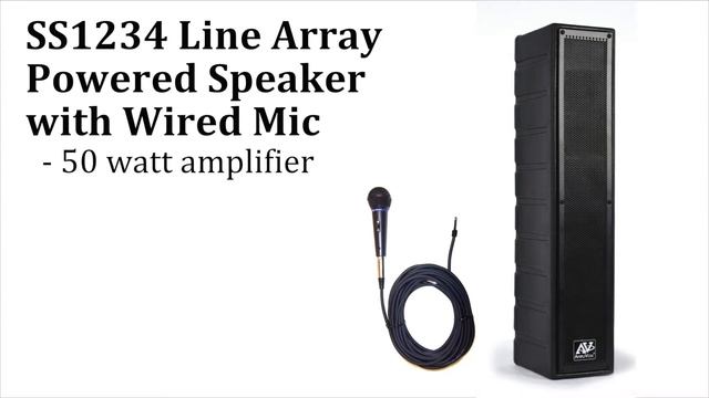 SS1234  Rack Mount Line Array Soundbar PA Speaker With Wired Mic