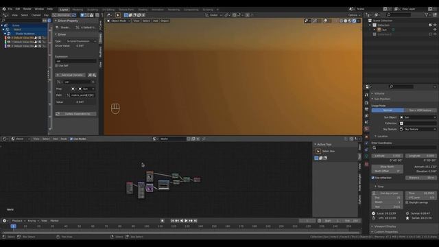 How to create sky texture with sun and shadows in eevee смотреть онлайн