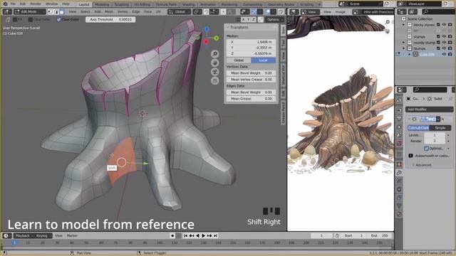 3d texture painting course || Revitalize paintings in 3d with Blender. смотреть онлайн