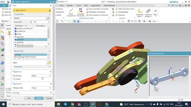 Siemens NX (English) DAY_22:Gripper #Assembly In NX #unigraphics: #NX #Siemens #advanced  #gripper