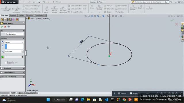 How to make a cylinder in 3D on SolidWorks смотреть онлайн