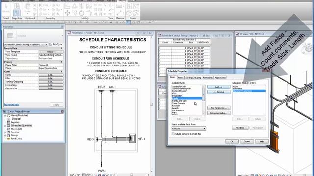 Revit Electrical Conduit Schedules смотреть онлайн