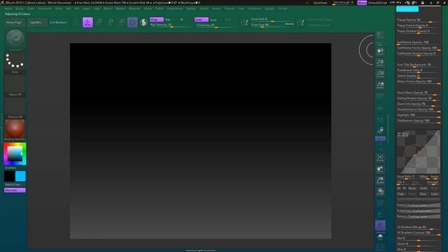 ZBrush Basics - Custom UI Colors смотреть онлайн