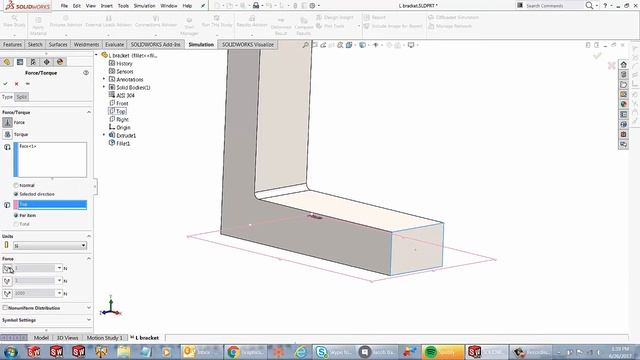 SOLIDWORKS Simulation - Applying Loads Using Selected Direction смотреть онлайн