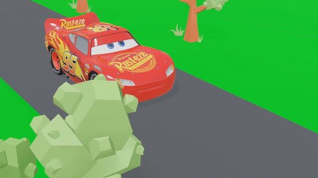 Blender Lightning McQueen animation test смотреть онлайн