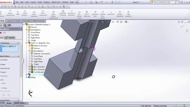 Solidworks Basic Tutorial part 2(assembly and drawings) смотреть онлайн