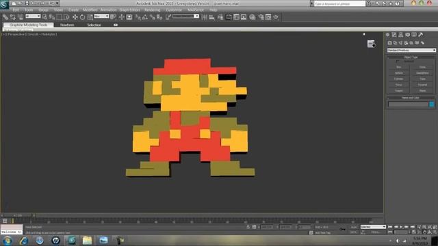 Pixel SMB Mario Made In 3DS MAX (Download Link) смотреть онлайн