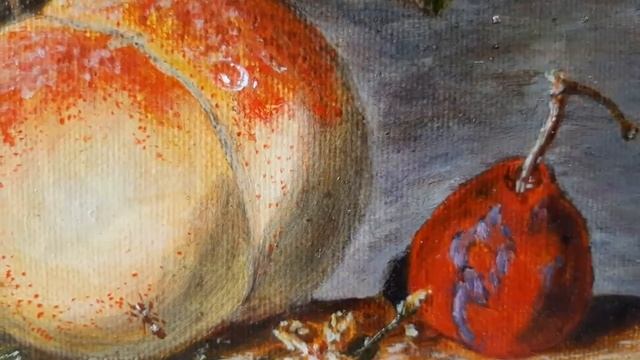 NikoL-T Art. Fruit Still Life after Jan van Huysum - oil painting by NikoL Tatiana, 2019 Old Master смотреть онлайн