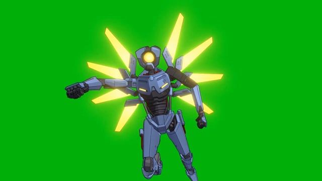V1 Flying Punch Animation Green Screen смотреть онлайн
